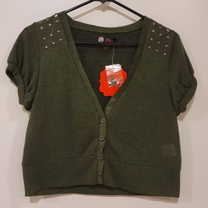 Olive Green Cardigan
